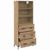 vidaXL Highboard Artisan-Eiche 69,5 x 34 x 180 cm Holzwerkstoff