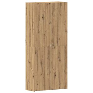 vidaXL Schuhschrank 80 x 35,5 x 180 cm Holzwerkstoff Artisan-Eiche