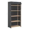 vidaXL Kleiderschrank Grau 79 x 40 x 170 cm Stoff