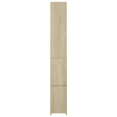 vidaXL Badschrank Sonoma-Eiche 25x26,5x170 cm Holzwerkstoff