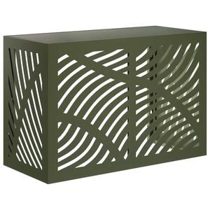 vidaXL Klimaanlagenabdeckung Olivgr&uuml;n 90 x 40 x 60 cm Stahl