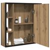 vidaXL Bad-Spiegelschrank Artisan-Eiche 60x16x60cm Holzwerkstoff