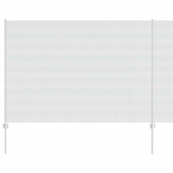 vidaXL Zaun mit Pfosten Silber 1,6 x 10 m Stahl