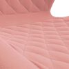vidaXL Esszimmerst&uuml;hle 4 Stk. Drehbar Rosa Samt