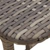 vidaXL Gartentisch Klappbar Grau 90x51x75 cm Poly Rattan