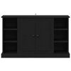 vidaXL Sideboard Schwarz Eichen-Optik 100 x 35,5 x 60 cm Holzwerkstoff