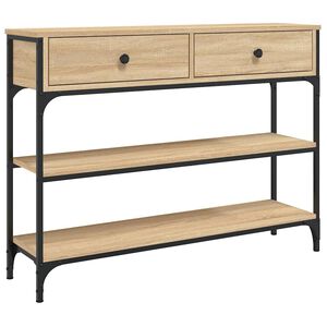 vidaXL Konsolentisch Sonoma-Eiche 100x25x75 cm Holzwerkstoff