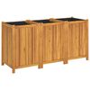 vidaXL Pflanzk&uuml;bel mit Einlage 150x50x75 cm Massivholz Akazie