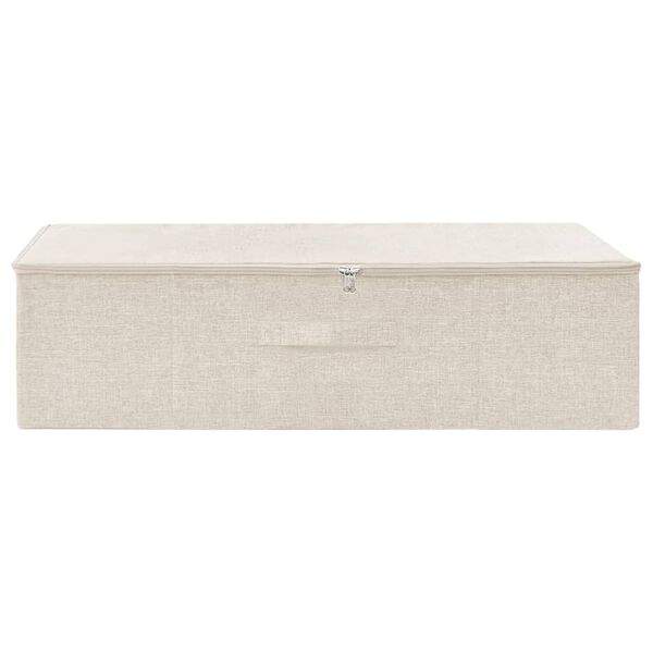 vidaXL Aufbewahrungsbox Stoff 70x40x18 cm Creme