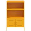 vidaXL Highboard Senfgelb 68x39x113 cm Stahl