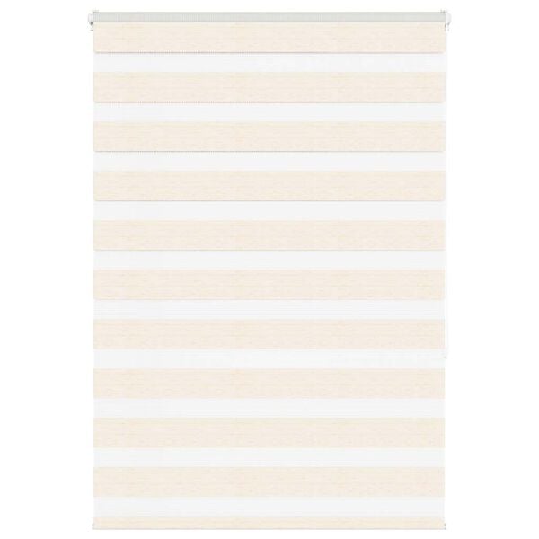 vidaXL Doppelrollo Marmorbeige 110x150cm Stoffbreite 105,9 cm Polyester