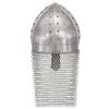 vidaXL Kreuzritter-Helm Antik Replik LARP Silbern Stahl