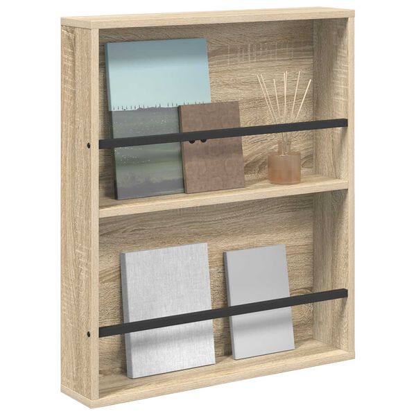 vidaXL Magazinregal Sonoma-Eiche 60 x 12 x 70 cm Holzwerkstoff