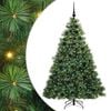 vidaXL K&uuml;nstlicher Weihnachtsbaum mit 300 LEDs Gr&uuml;n 180 cm PE und PVC