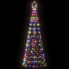 vidaXL LED Weihnachtsbaum 200 LEDs Mehrfarbig 182 cm