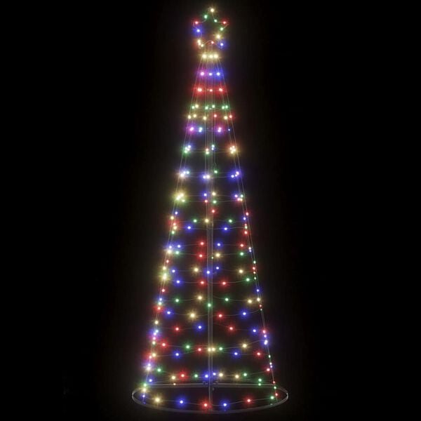 vidaXL LED Weihnachtsbaum 200 LEDs Mehrfarbig 182 cm