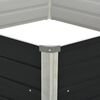 vidaXL Hochbeet Anthrazit 129 x 129 x 45 cm Verzinkter Stahl
