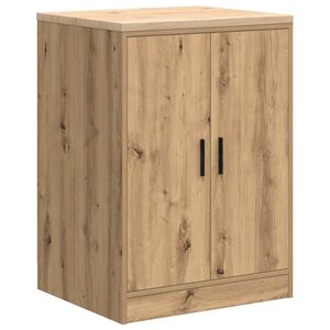 vidaXL Garagen-Aufbewahrungsschrank Artisan-Eiche Massivholz Kiefer