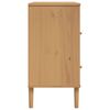 vidaXL Sideboard SENJA Rattan-Optik Braun 80x40x80 cm Kiefernholz