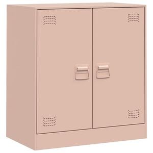 vidaXL Sideboard Rosa 67x39x73 cm Stahl