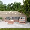 vidaXL 7-tlg. Garten-Lounge-Set mit Kissen Massivholz Douglasie