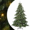 vidaXL K&uuml;nstlicher klappbarer Weihnachtsbaum Gr&uuml;n 240 cm PVC und Stahl