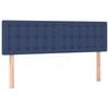 vidaXL Boxspringbett mit Matratze Blau 140x200 cm Stoff