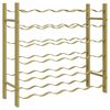 vidaXL Weinregal f&uuml;r 36 Flaschen Golden Metall