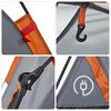 vidaXL Kuppel-Campingzelt 5 Personen Grau und Orange Quick Release