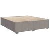 vidaXL Boxspringbett mit Matratze Taupe 180x200 cm Stoff