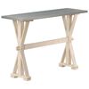 vidaXL Konsolentisch mit Zinkplatte 118x35x76 cm Mangoholz Massiv