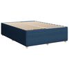 vidaXL Boxspringbett mit Matratze Blau 140x200 cm Stoff