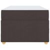 vidaXL Bettrahmen mit Matratze Dunkelbraun 80 x 200 cm Stoff