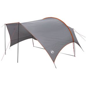 vidaXL Camping Tarp Wasserfest Grau und Orange 550 x 400 x 230 cm