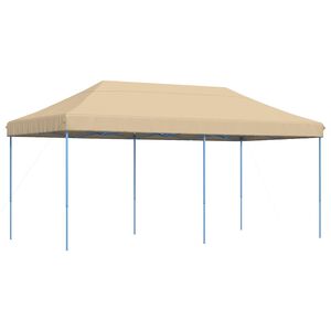 vidaXL Partyzelt 292 x 580 x 315 cm Beige Oxford-Stoff
