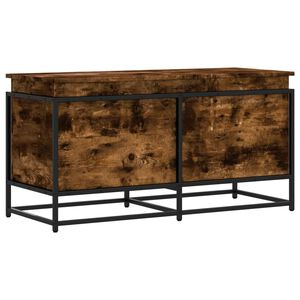 vidaXL Aufbewahrungsbox mit Deckel R&auml;uchereiche 100x40x51,5 cm