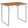 vidaXL Klappbarer Campingtisch mit Metallrahmen 80 x 60 cm
