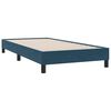 vidaXL Boxspringbett mit Matratze & LED Dunkelblau 80x210 cm Samt
