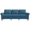 vidaXL 3-Sitzer-Sofa Blau 180 cm Samt