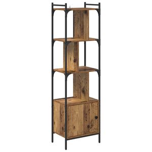 vidaXL B&uuml;cherregal 6 Ebenen 44,5 x 30 x 154,5 cm Holzwerkstoff Altholz