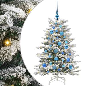 vidaXL K&uuml;nstlicher klappbarer Weihnachtsbaum Wei&szlig; 120 cm PE und PVC