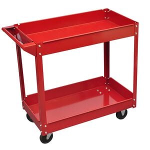 vidaXL Werkstattwagen 100 kg Rot