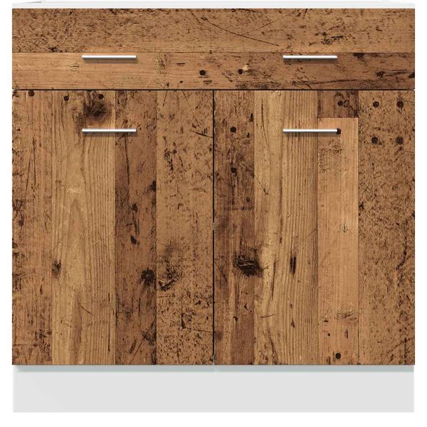 vidaXL Schubunterschrank Lyon Altholz-Optik 80x46x81,5 cm Holzwerkstoff