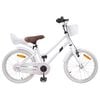 vidaXL Kinderfahrrad 18 Zoll f&uuml;r 5-7 Jahre alt Wei&szlig;