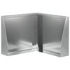 vidaXL St&uuml;tzmauer 50 x 50 x 50 cm Verzinkter Stahl Silber