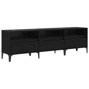 vidaXL TV-Schr&auml;nk mit Schubladen Schwarz Eichen-Optik 150 x 30 x 45 cm