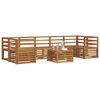 vidaXL Sofagarnituren 8 pcs Natur Massivholz Akazie