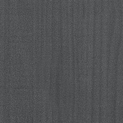 vidaXL Couchtisch Grau 110x50x33,5 cm Kiefer Massivholz