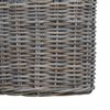 vidaXL Blumentopf K&ouml;rbchen mit Speicher 2 pcs Grau Lacak Rattan