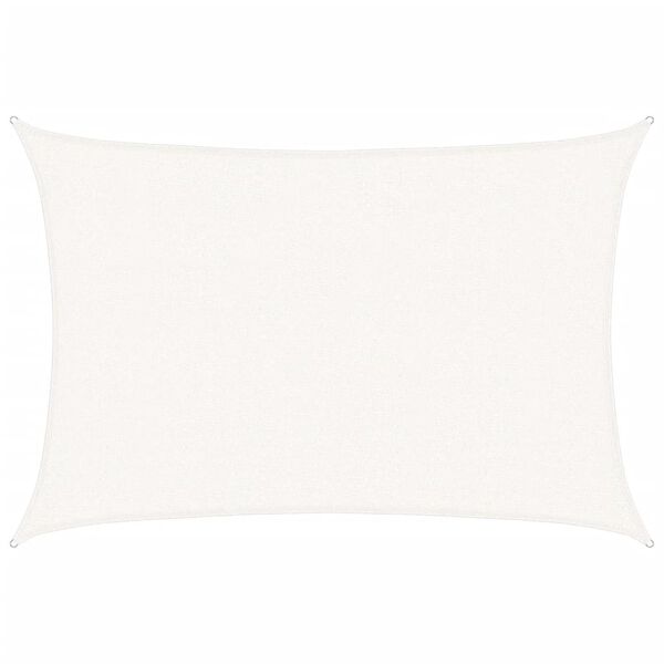 vidaXL Sonnensegel 160 g/m&sup2; Wei&szlig; 2,5x3,5 m HDPE
